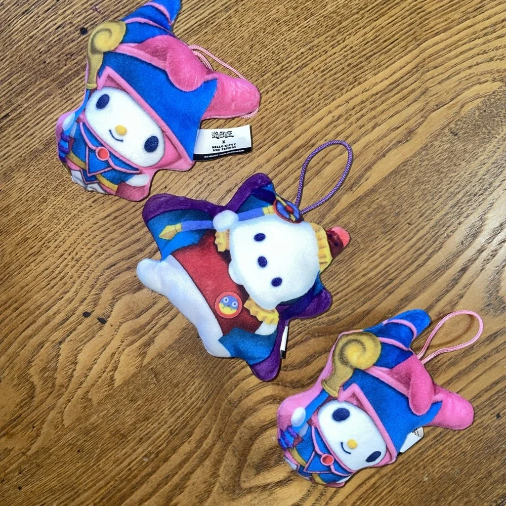 Three Sanrio McDonald's Happy Meal Stuffed‎ Hanging Toys Pochacoo Cinnamoroll